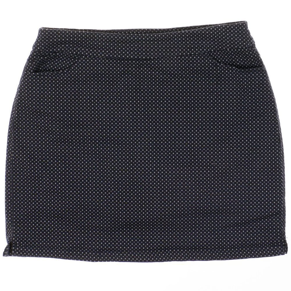 Christopher & Banks Pull On Skort Size 12 Blue Print Stretch Measures 33 x 18.5